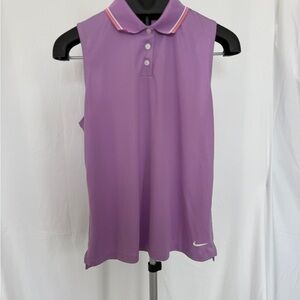 Nike Women's Lavender Sleeveless Polo Tank